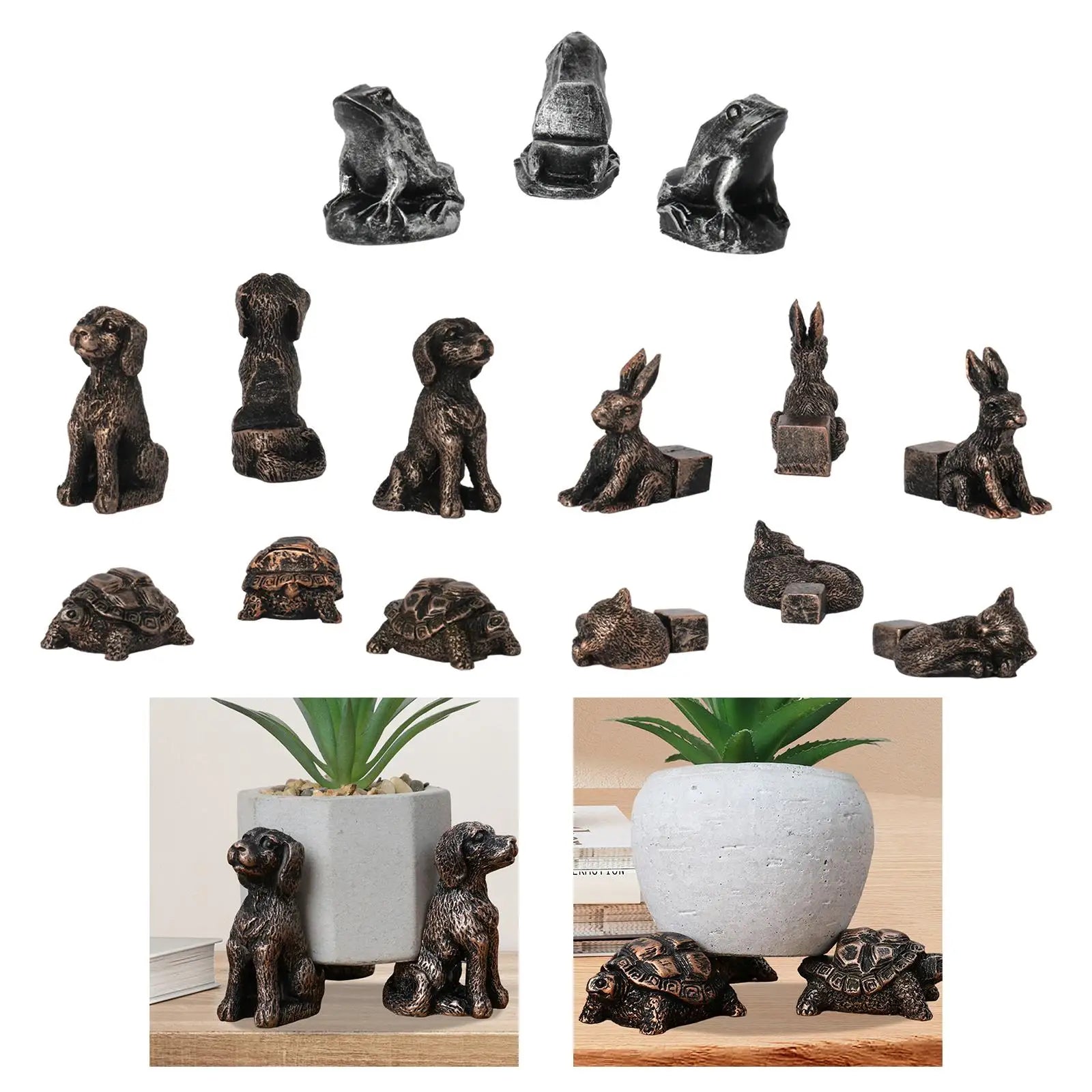 3-Pack Animal Resin Plant Pot Feet – Indoor & Outdoor Pot Risers Plant Pot Risers Zpaxo