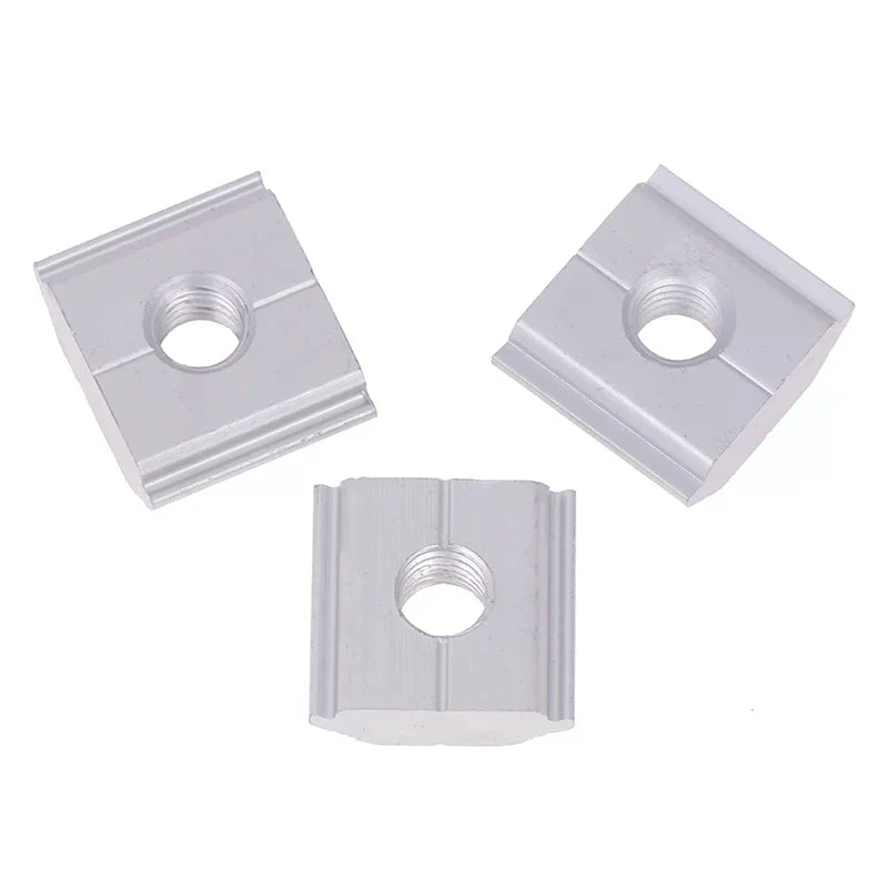 Solar Panel Mounting Aluminum Alloy Bracket End Mid Clamp T-blocks Zpaxo