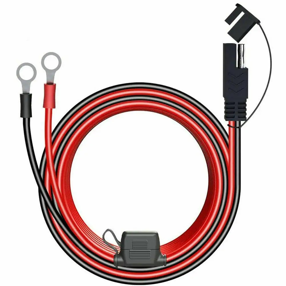 12V Motorcycle Battery to SAE Quick Disconnect Cable – 15A Fuse Battery Charger Cable Zpaxo