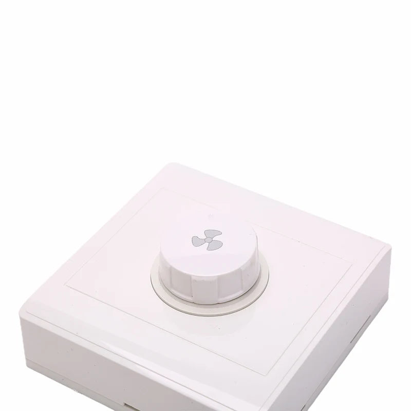 86 White AC220V 10A Plastic Ceiling Fan Solid Controller Wall Switch
