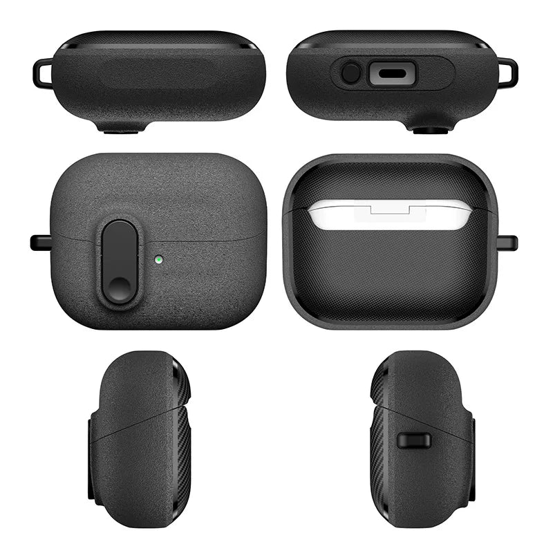 Luxury Earphones Cover Case for Samsung Galaxy Buds 3 Protective Case for Samsung Galaxy Buds 3 Pro Shockproof Sleeve with Hook Zpaxo