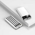 100000mAh Built-in 4-wire Power Bank Thin Convenient Mirror-like