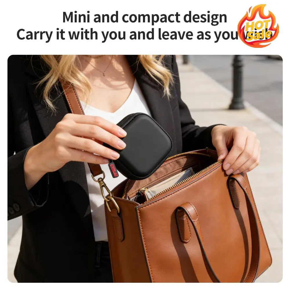 Portable Storage Bag for Insta360 Link 2/2C/2 PRO Webcam Accessories with Organizer for Magnetic Mount Cable Adapter Zpaxo