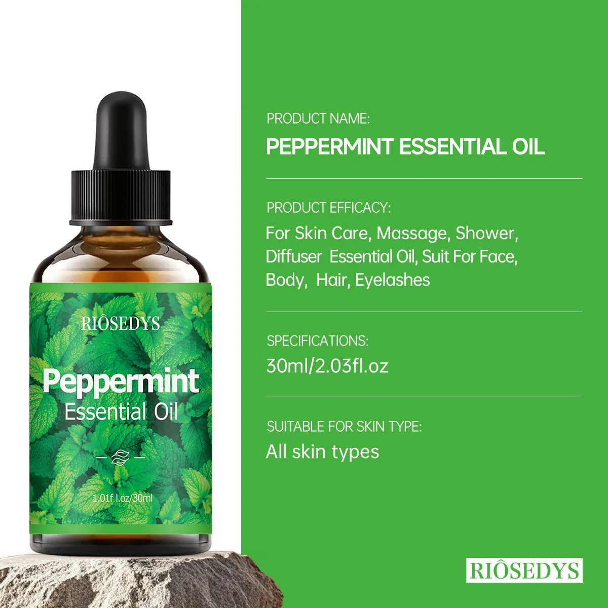 Peppermint essential oil, with its herbal scent, is suitable for aromatherapy diffusion and body massage,and also nourishes hair Zpaxo