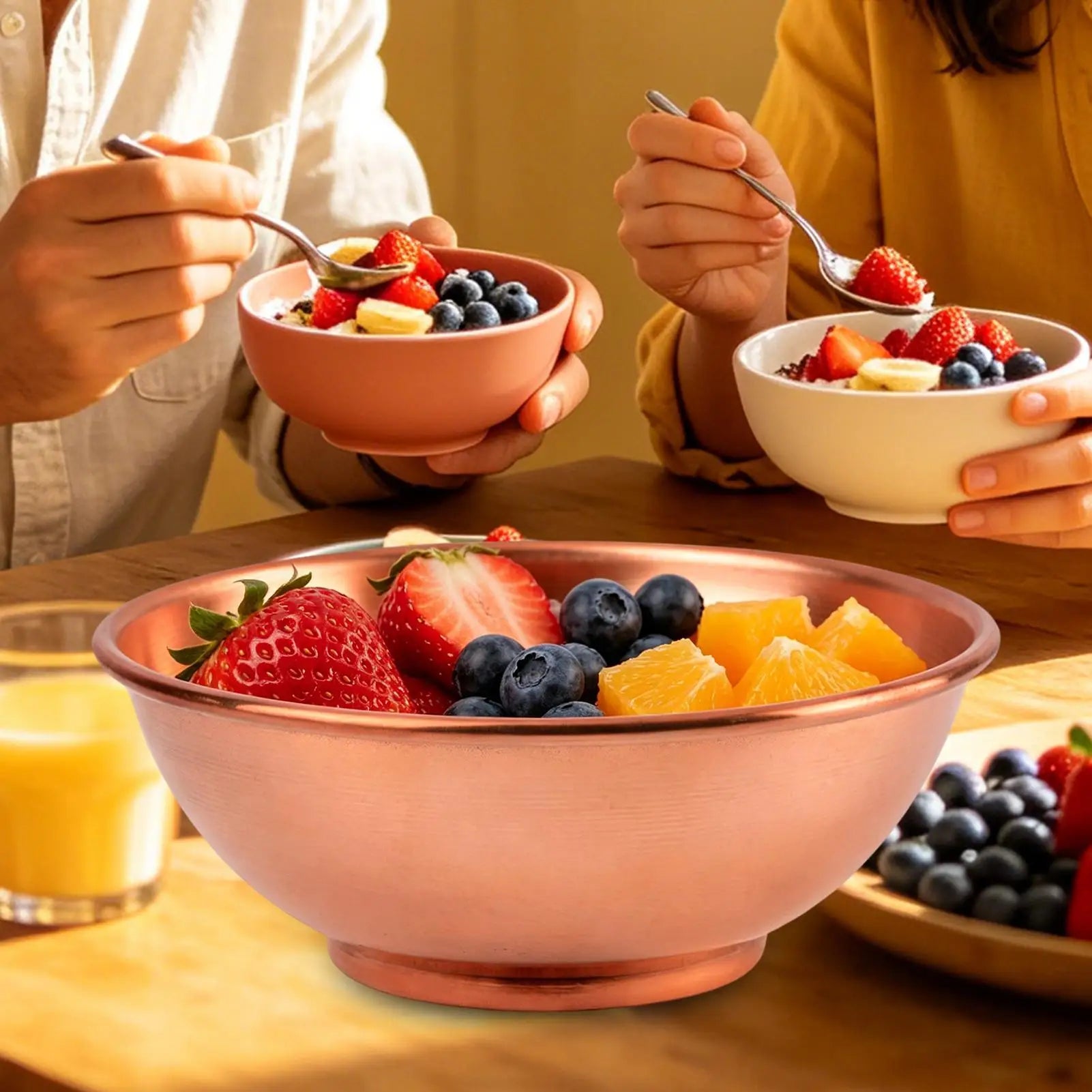 Copper Bowl Large Mixing Dish Bowls Multifunctional Salad Home
