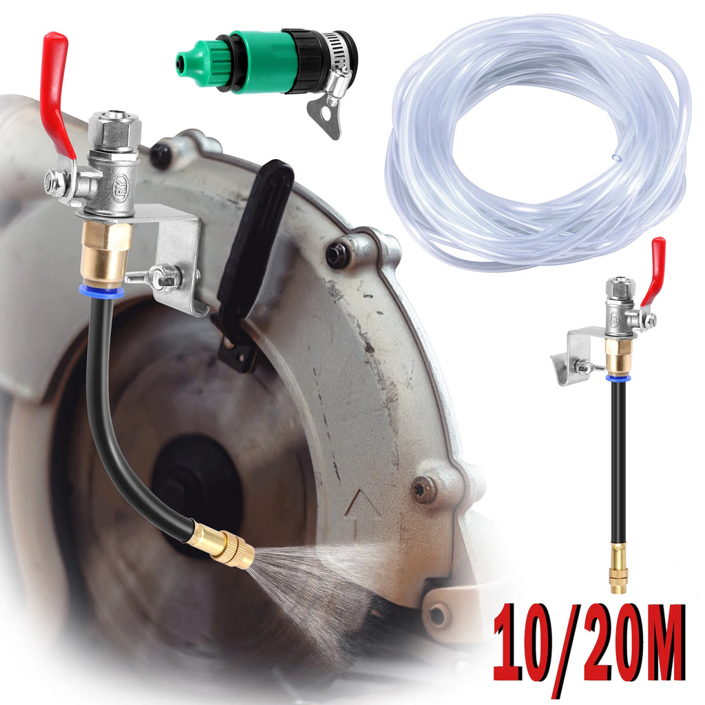 Dust Control Cutting Misting System with Universal Joint Water Nozzle Pipe Aluminum Spray System for Angle Grinder Sprinkler Zpaxo