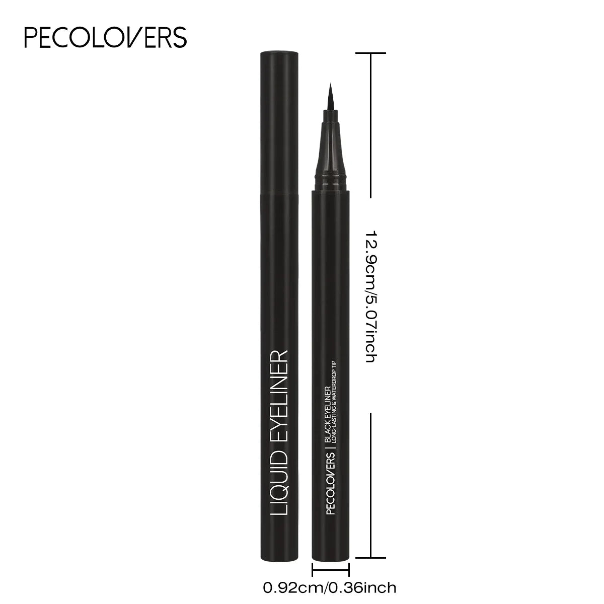 Evenly Colored Pigmented Liquid Eyeliner Waterproof Long-lasting Slim Zpaxo