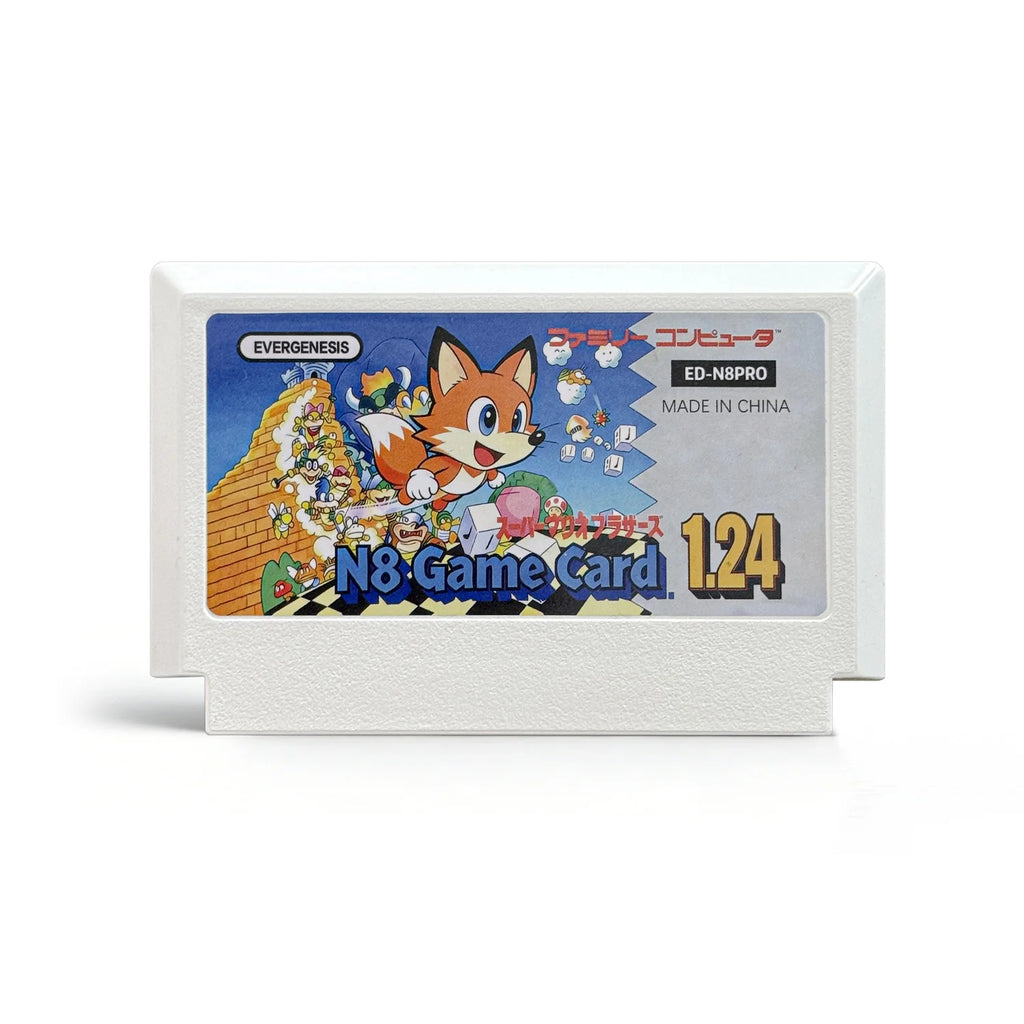 FC N8 Flash Card 2000 in 1 Game Card V1.24 Version Support 177 Mapper For Family Computer Vedio Game Console With 4G TF Card Zpaxo White