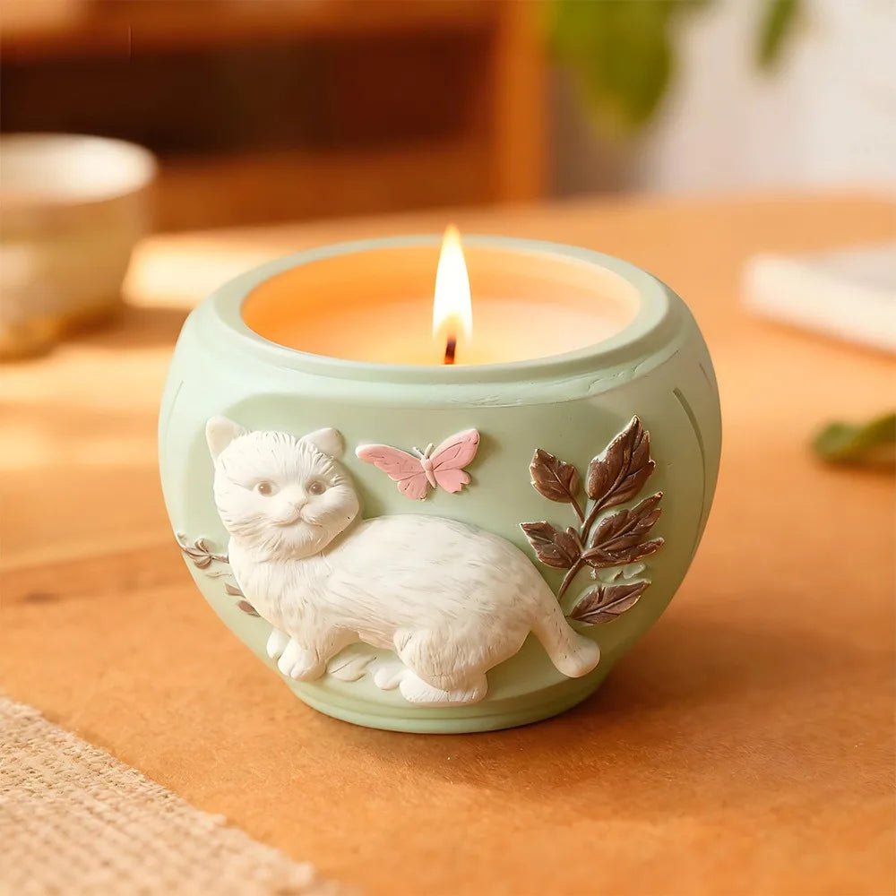 Cat Silicone Mold – DIY Flowerpot, Ornament & Storage Jar