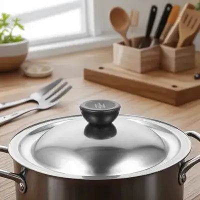 Multipurpose Pot Lid Metal Seasoning Oil Cover Universal Spill Proof