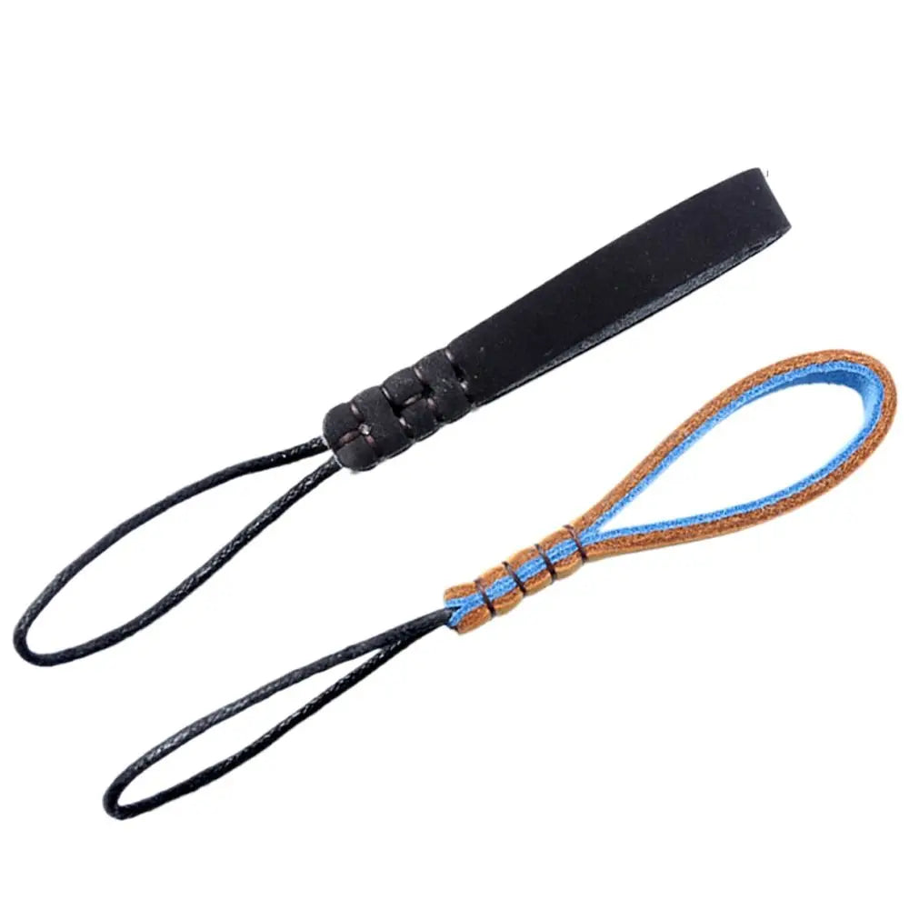 Creative Wear-resistant Leather Lanyard Key Loop Rope Pendant Cowhide Zpaxo