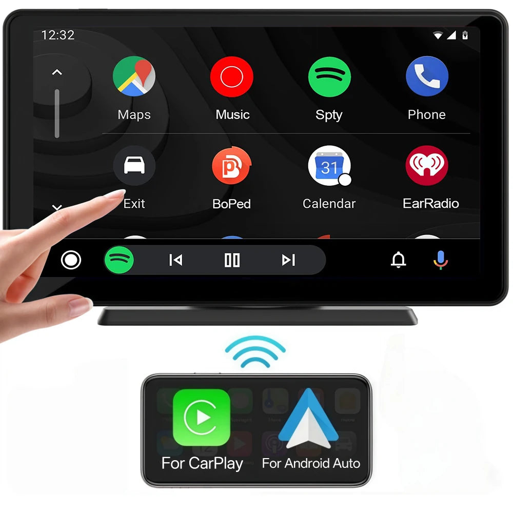 Hippcron 9-inch Car MP5 Multimedia Player HD Display Wireless Carplay Zpaxo car player