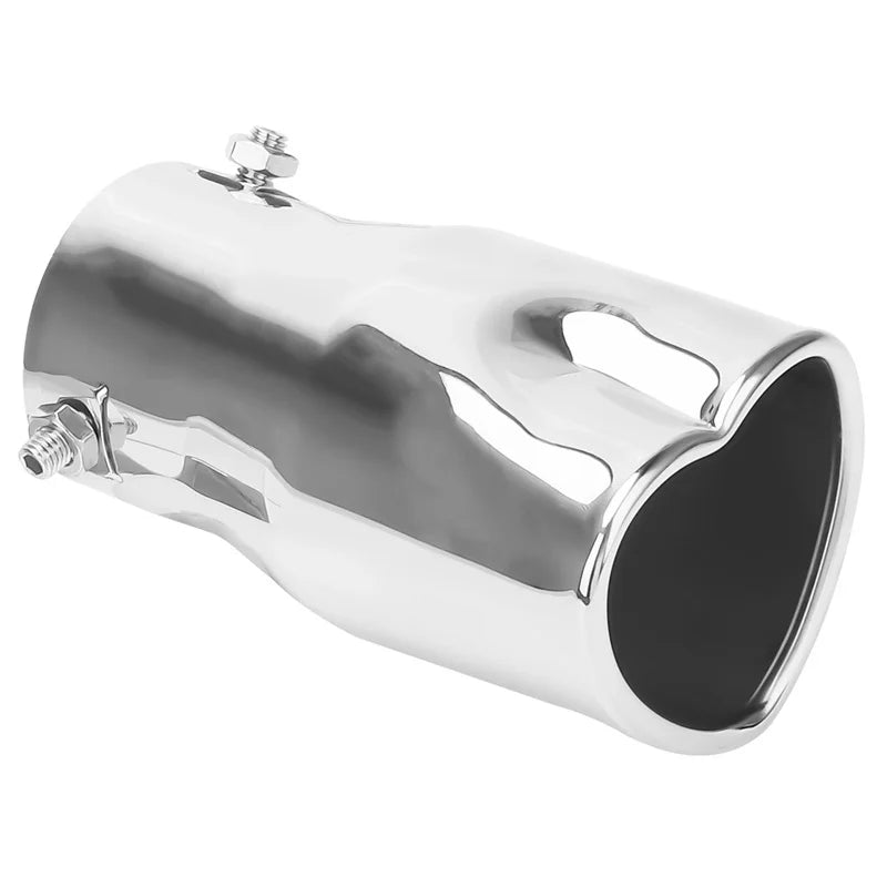 Heart-Shaped Exhaust Tip – 2.5" Stainless Steel Muffler Pipe