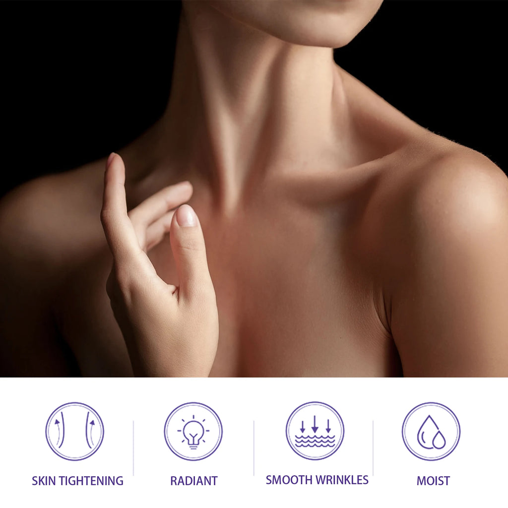 Neck Firming Cream 50g Tightening Lifting Wrinkle Reduction for Crepey Skin Intensely Hydrating Nourishing Cream with Shea Butte Zpaxo