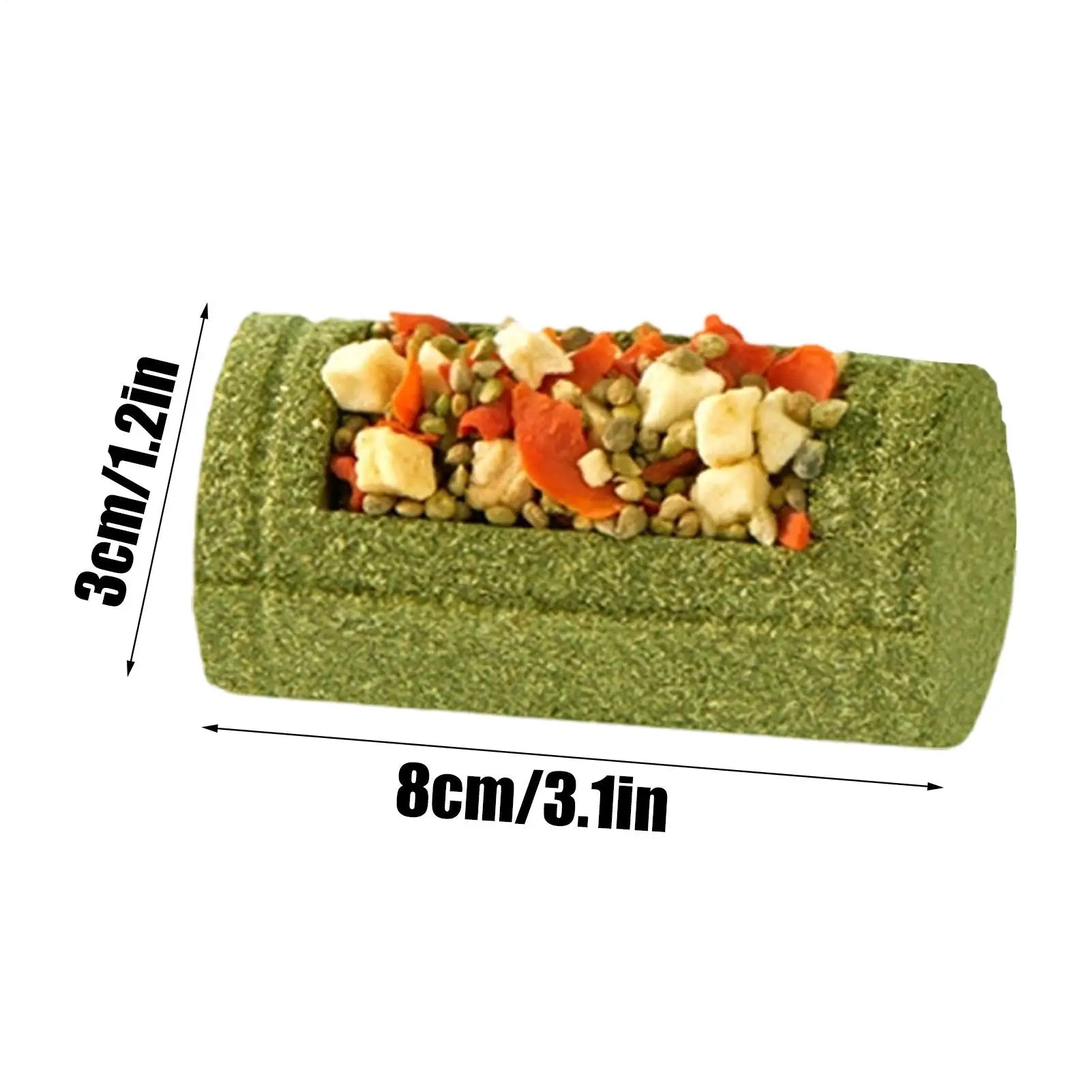 Hamster Chew Toys Teeth Pet Feeding Bowl Natural Chinchilla