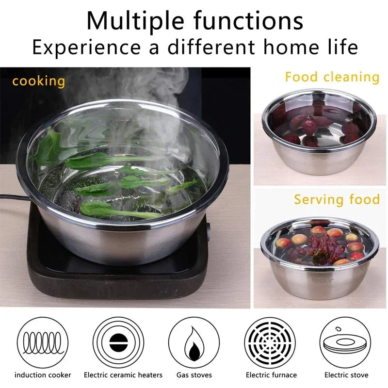 3 in 1 Vegetable Slicer Cutter Graters Drain Basket Stainless Steel Vegetable Salad Maker Bowl Kitchen Accessories Gadget Zpaxo