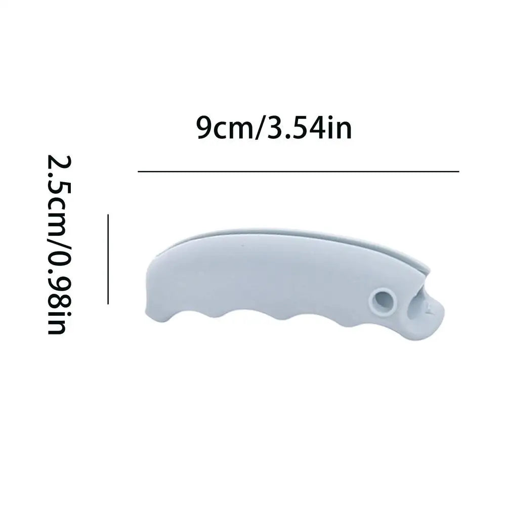 Silicone Ergonomic Bag Carrier Anti Slip Hand Grip Shopping Handle Zpaxo White