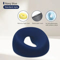 Face Down Pillow Desk Nap Pillow Prone Resting Comfort Memory Foam Ergonomics Home Massage Headrest for Beauty Salon Zpaxo Blue