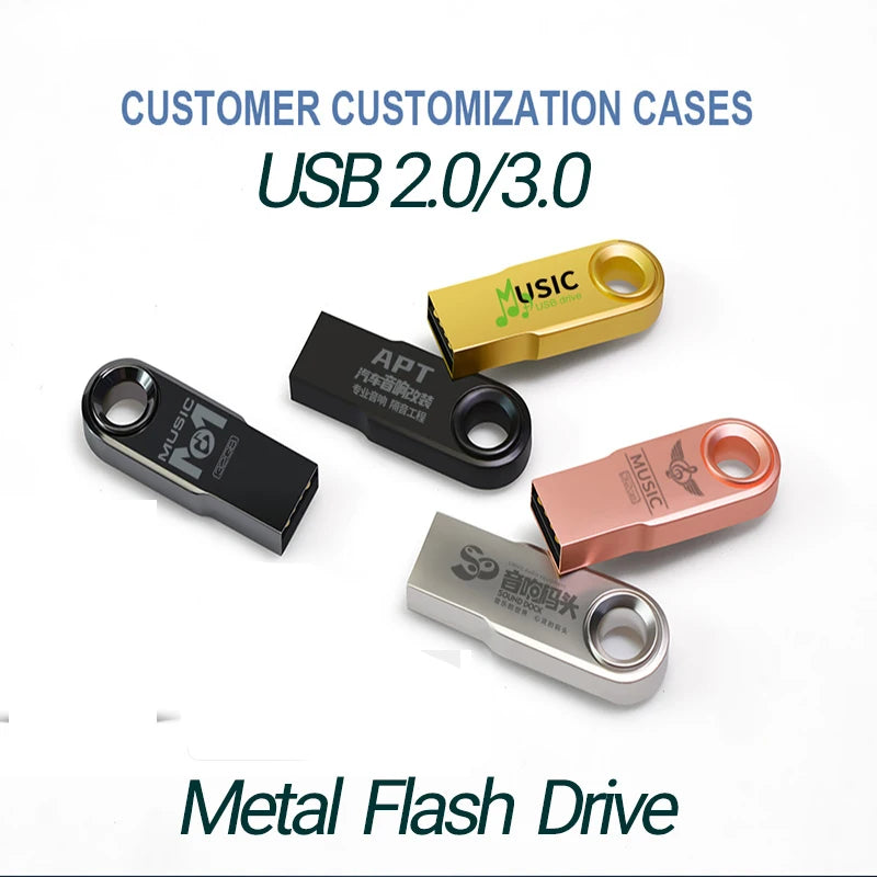 ZSUIT 100Pcs USB Flash Drive 16GB Metal Pen Drive 32GB Waterproof Memory Stick Free LOGO Cle USB Pendrive 128G Flash U-disk CSY Zpaxo