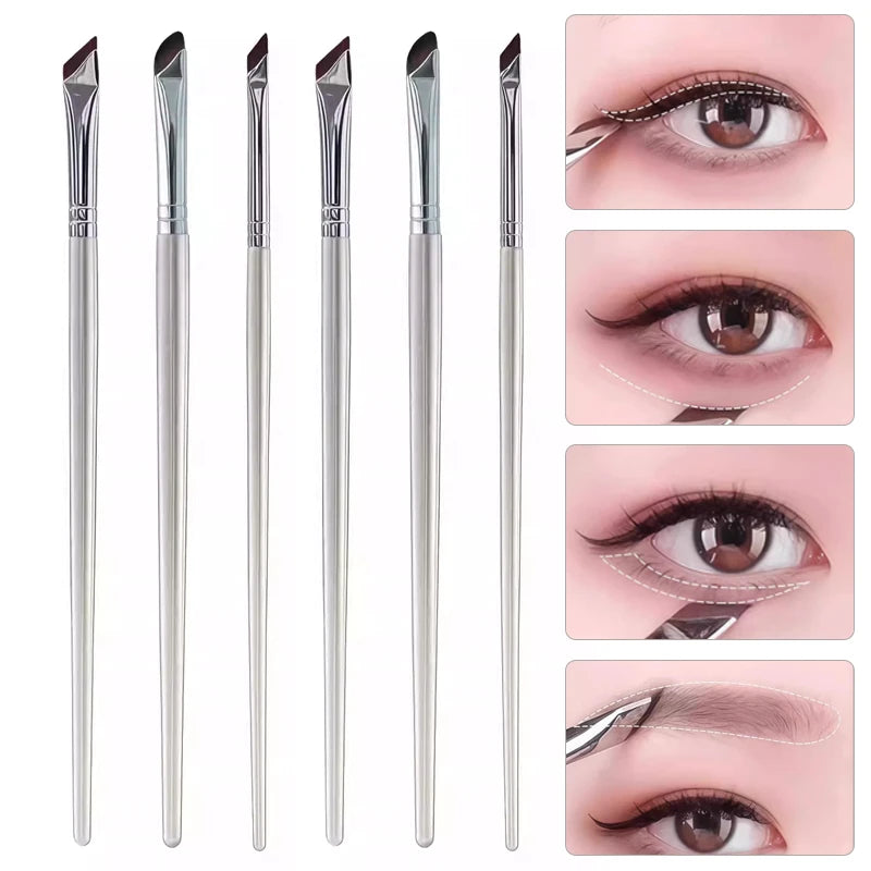 Sickle Eyeliner Brush Diagonal Eyebrow Brushes Blade Undereyelid Zpaxo