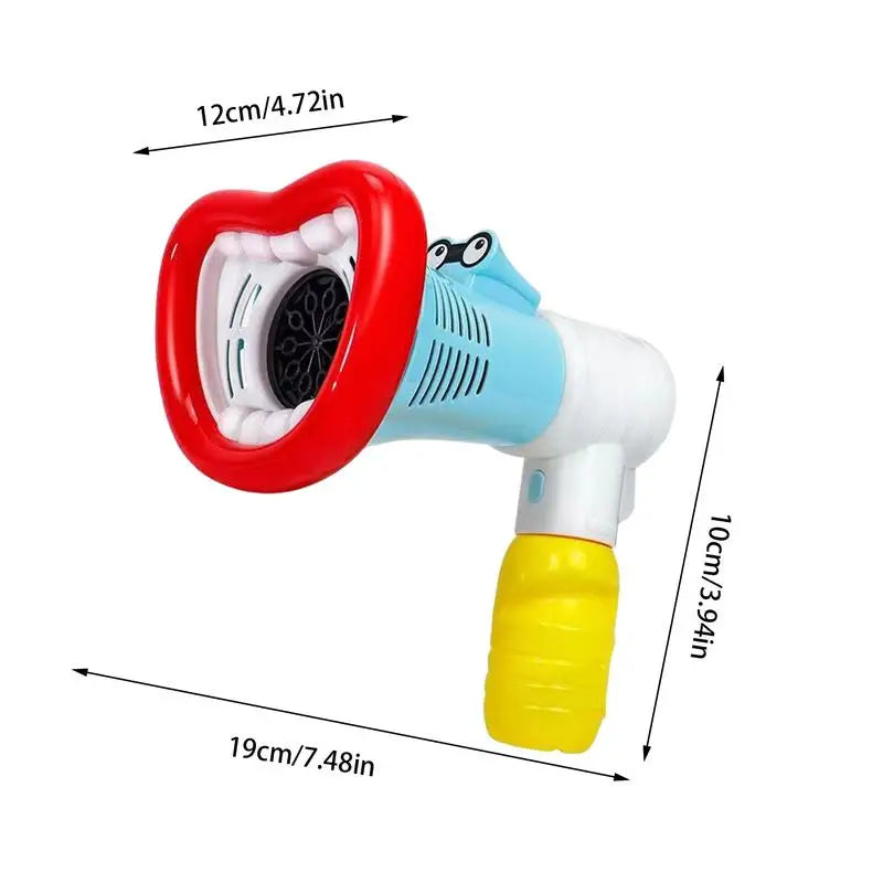 Kids Bubble Machine Large Mouth Electric Maker Machine Portable 10 Holes Handheld Beach Toy For Backyard Boys Girls Garden Fun Zpaxo
