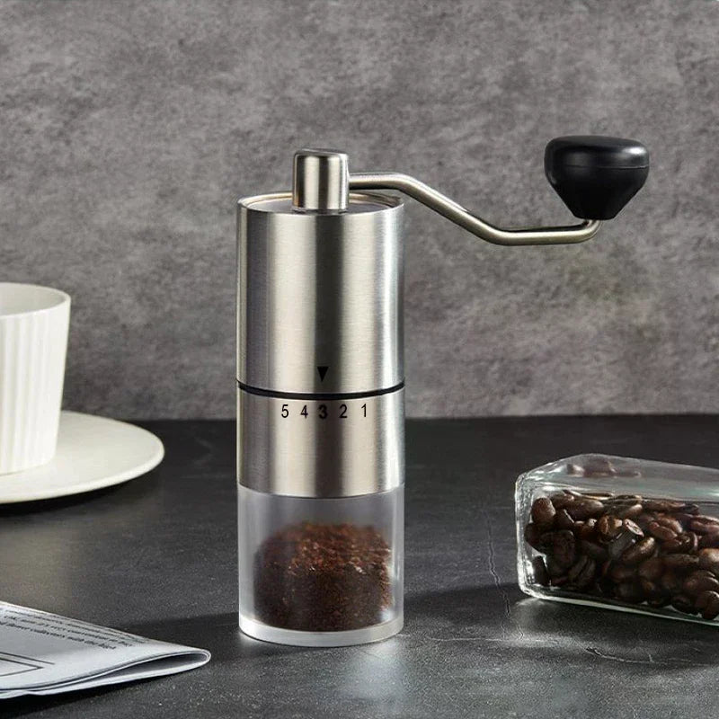 Stainless Steel Manual Coffee Grinder Portable Home Leisure Zpaxo
