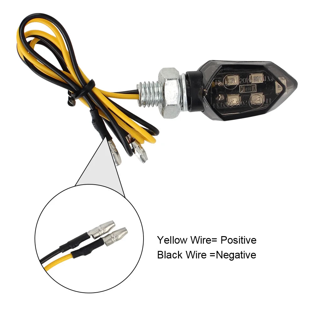 Led Motorbike Lampe Bright Universal Amber Blinker Turn Signal Light