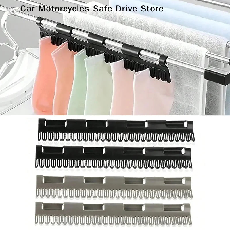 CM2 Hanging Rod Sock Rack Clothes Hanger Suitable Drying Socks Towels