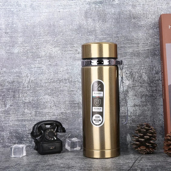 Large-capacity Stainless Steel Outdoor Sports Bottle Portable Car