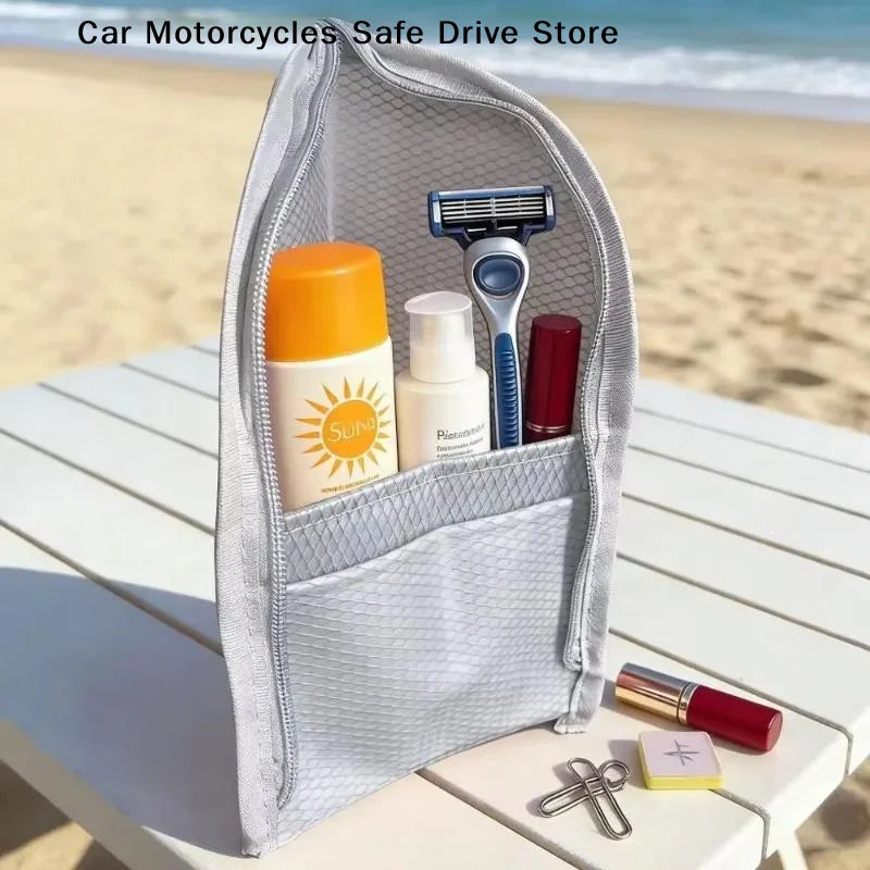 CMLarge Capacity PVC Cosmetic Bag Waterproof Space Saving Toothbrush
