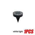 IP68 Waterproof LED Outdoor Solar Power Ground Light Lighting Control Zpaxo White Light-1 PCS
