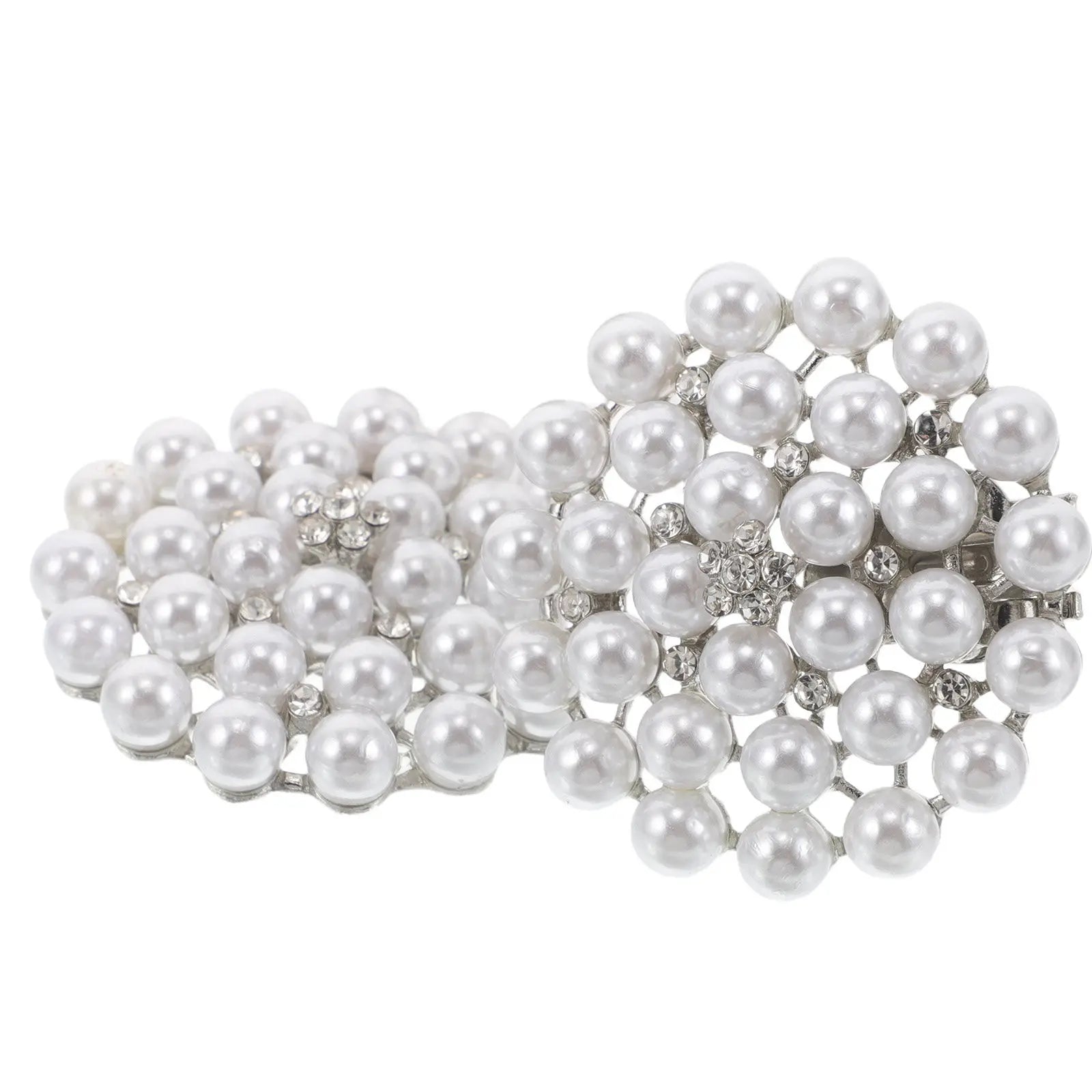 Bling Shoe Clips Luxury Pearl Rhinestone Design Wedding Embellishment