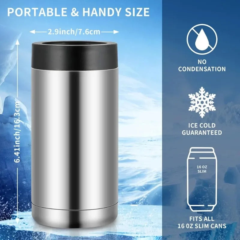 Vacuum Insulated Stainless Steel Can & Bottle Cooler