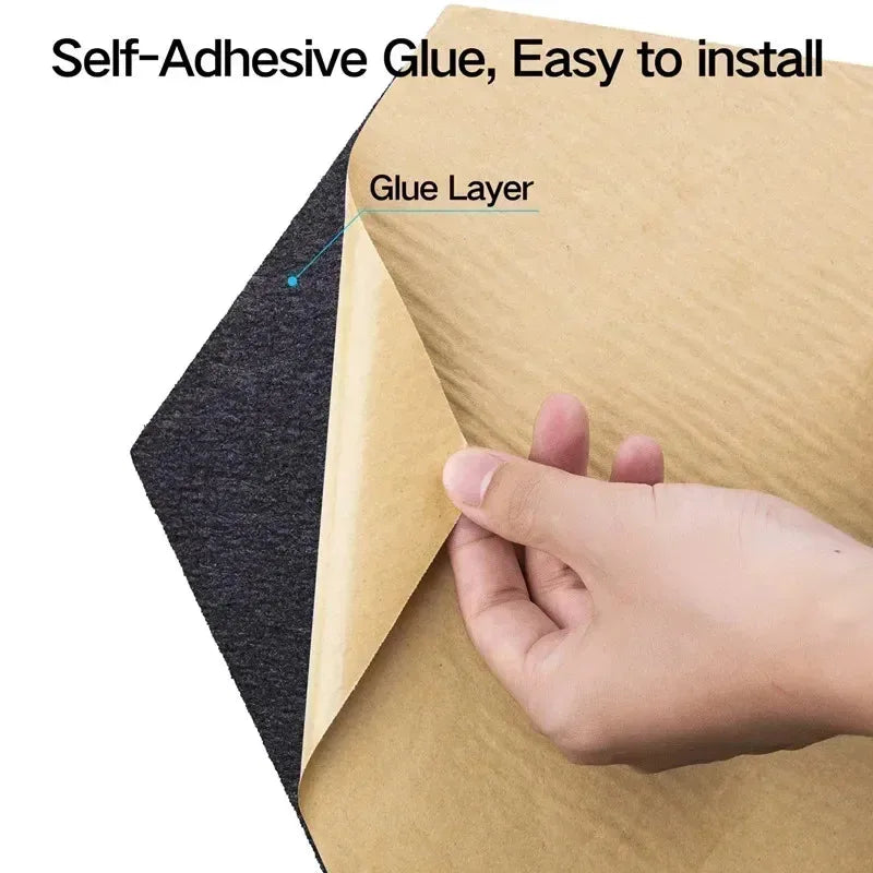 Self-adhesive Hexagonal Acoustic Panels Foam Y-shaped Liner Design