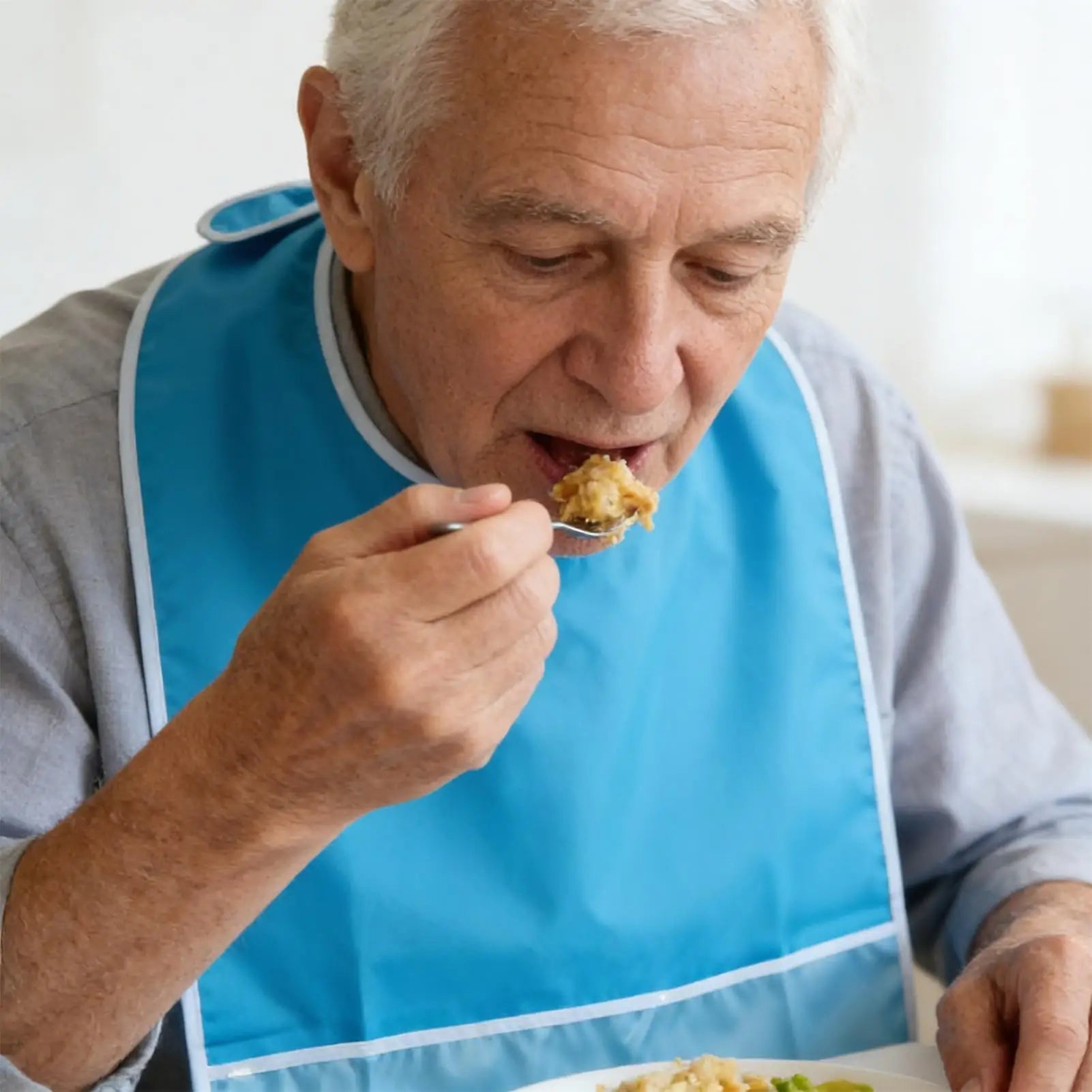 Bibs Adults Waterproof Clothing Protector Crumb Catcher Elderly