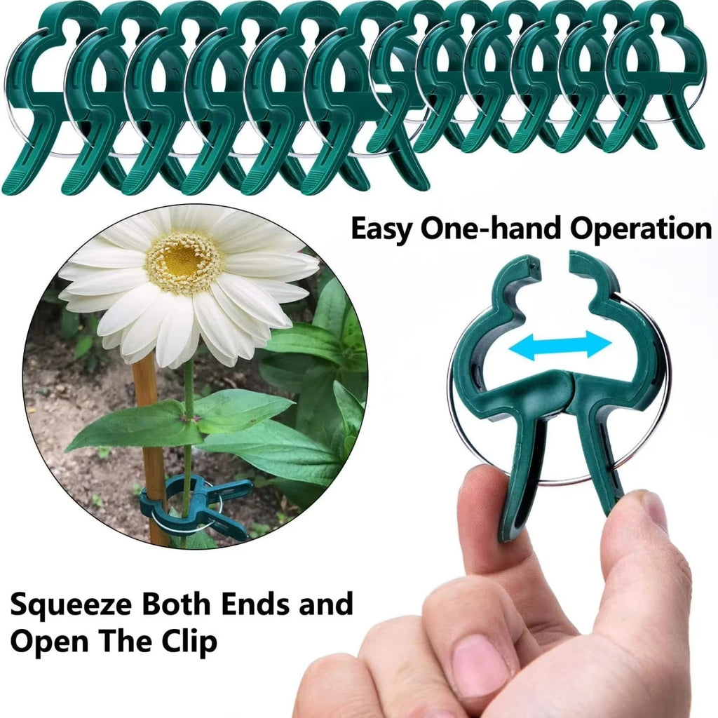 10 Plant Fixed Clips Reusable Garden Greenhouse Bracket Plants Vine