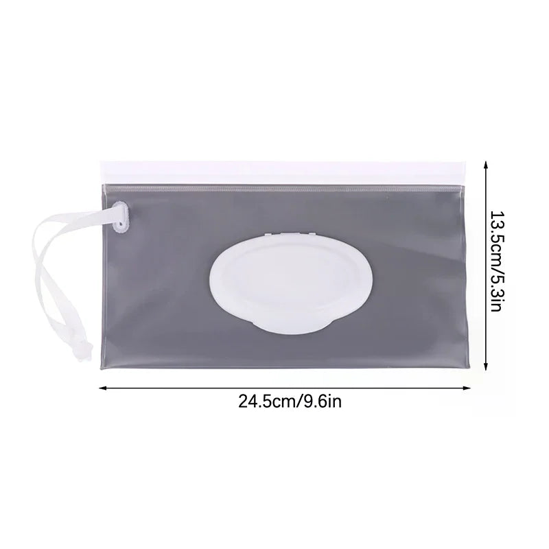Wet Wipes Bag EVA Portable Snap-strap Tissue Box Flip Cover Cosmetic Zpaxo