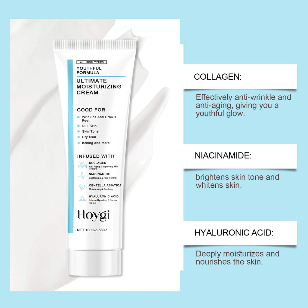Hoygi Centella Asiatica Cica Cream Hydrating Soothing Daily Moisturizer for Sensitive Skin Brightening Anti Aging Facial Cream Zpaxo