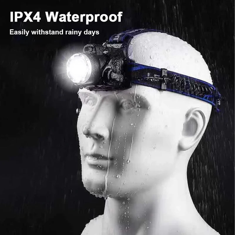 KDULIT 1000LM LED Headlamp – USB Rechargeable Waterproof Torch