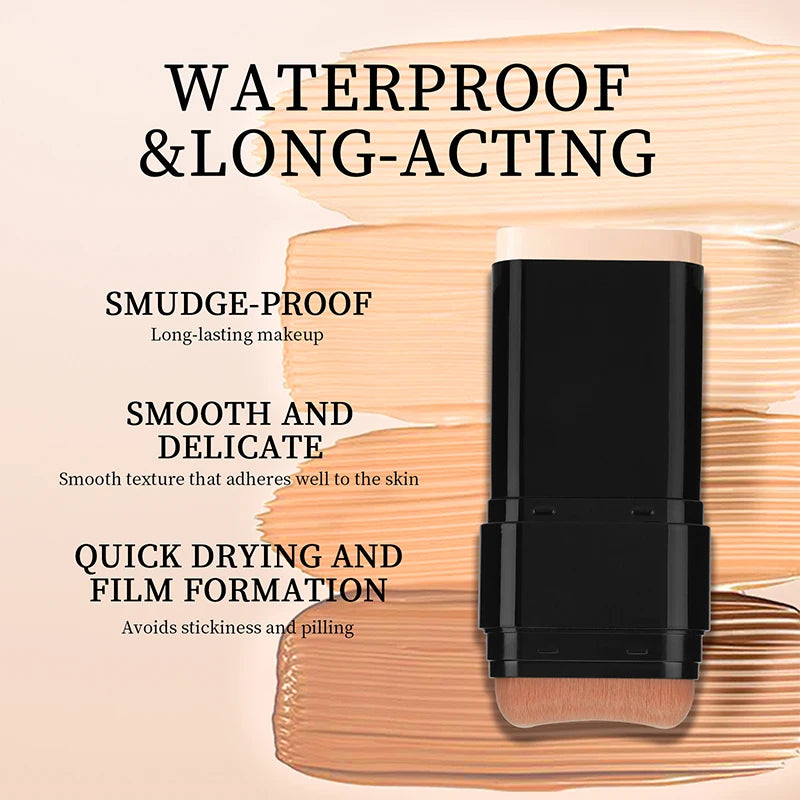Waterproof Rotating Foundation Stick Long-lasting Makeup Lightweight