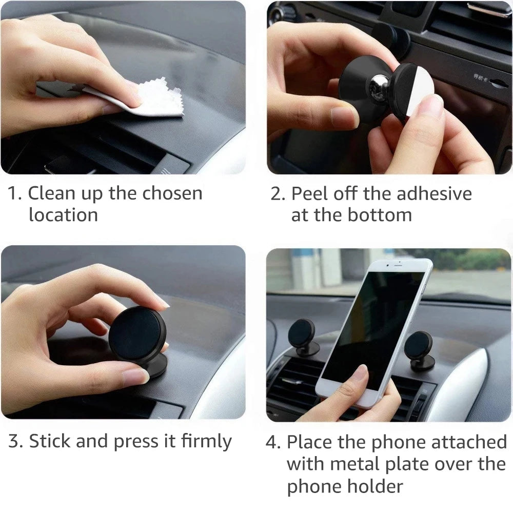 Magnetic Car Phone Holder Magnet Mobile Mount Bracket Dashboard GPS