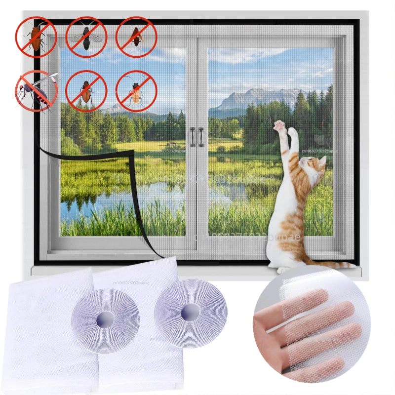 Anti Mosquito Net Indoor Insect Fly Mosquito Mesh Screen Curtain Home Protector Window Net High Quality Durable House Supplies Zpaxo