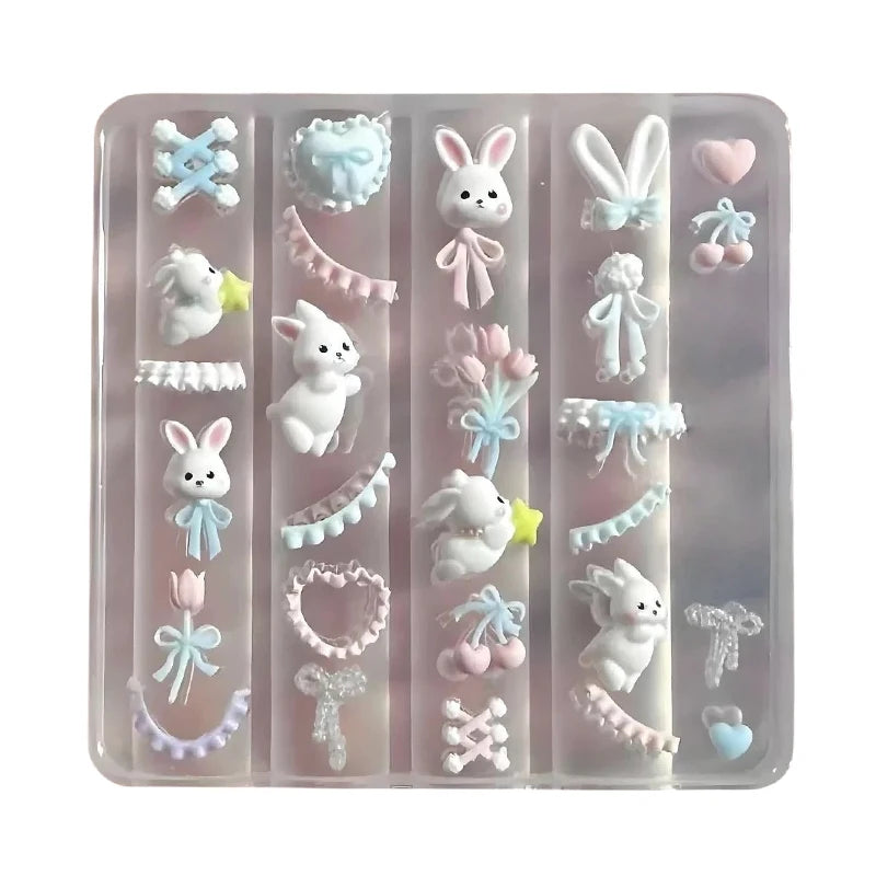 Tulip Lily 3D Nail Art Mold Festive Hat Socks Design Starfish Shell Zpaxo A5