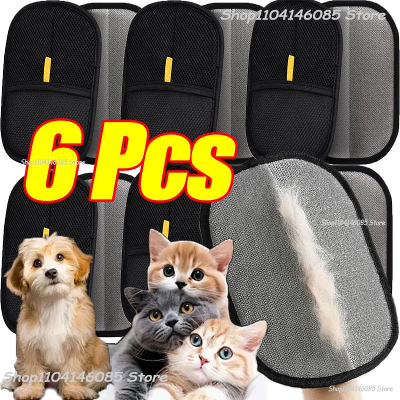 Pet Electrostatic Hair Removal Gloves Dog Cat Hair Removal Brush Gloves Hair Adhesive Gloves Carpet Clothing Hair Cleaning Brush Zpaxo