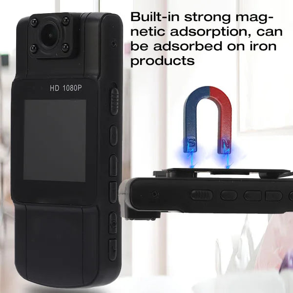 Mini Body Camera 1080P Infrared Night Vision Motion Detection 180