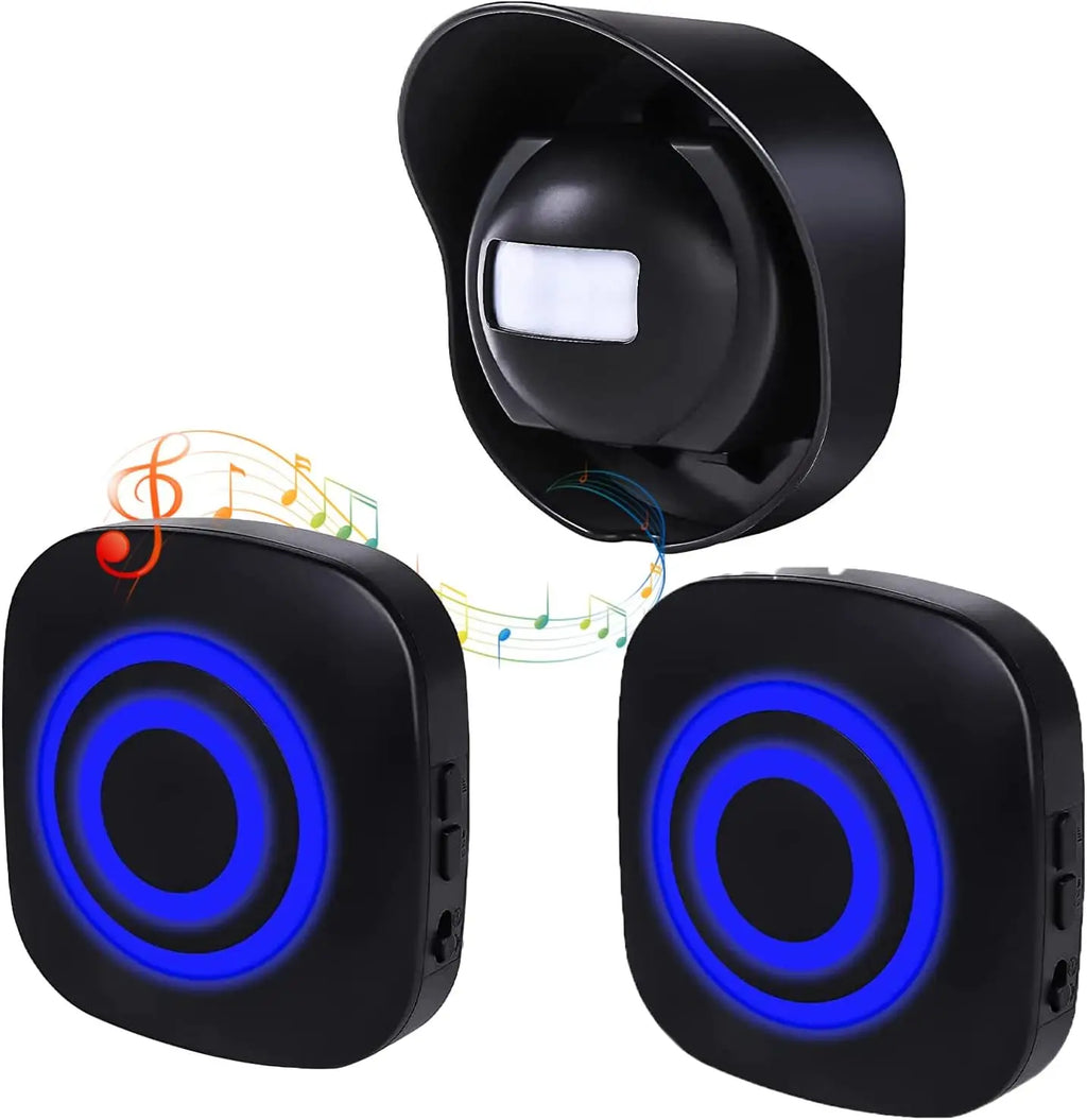 Wireless Motion Sensor Chime, Security Sensor, Wireless Door Chime, Call Bell, Notification Bell, Ping Pong, Security Prevention Zpaxo