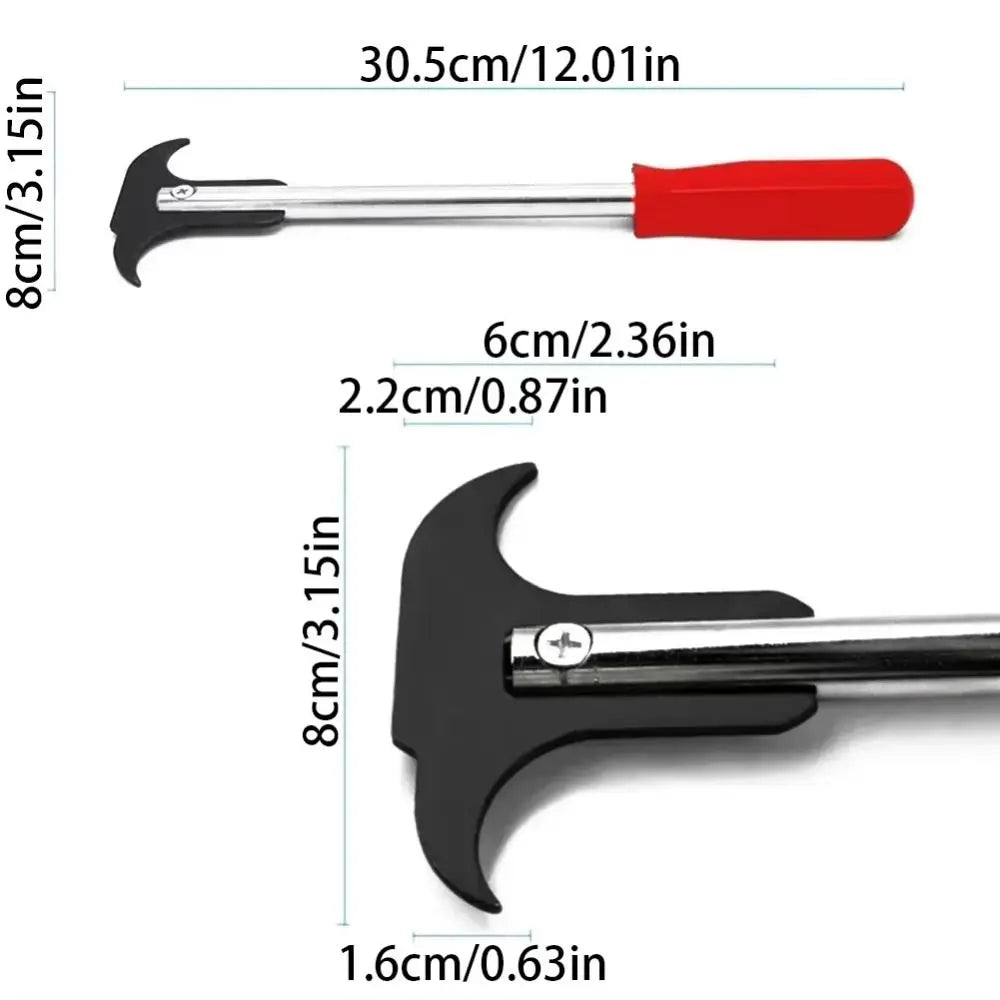 Double Hooks Oil Seal Extractor Practical Rust-proof Oil Seal Wrench Puller Universal Car Repair Hand Wrench Zpaxo