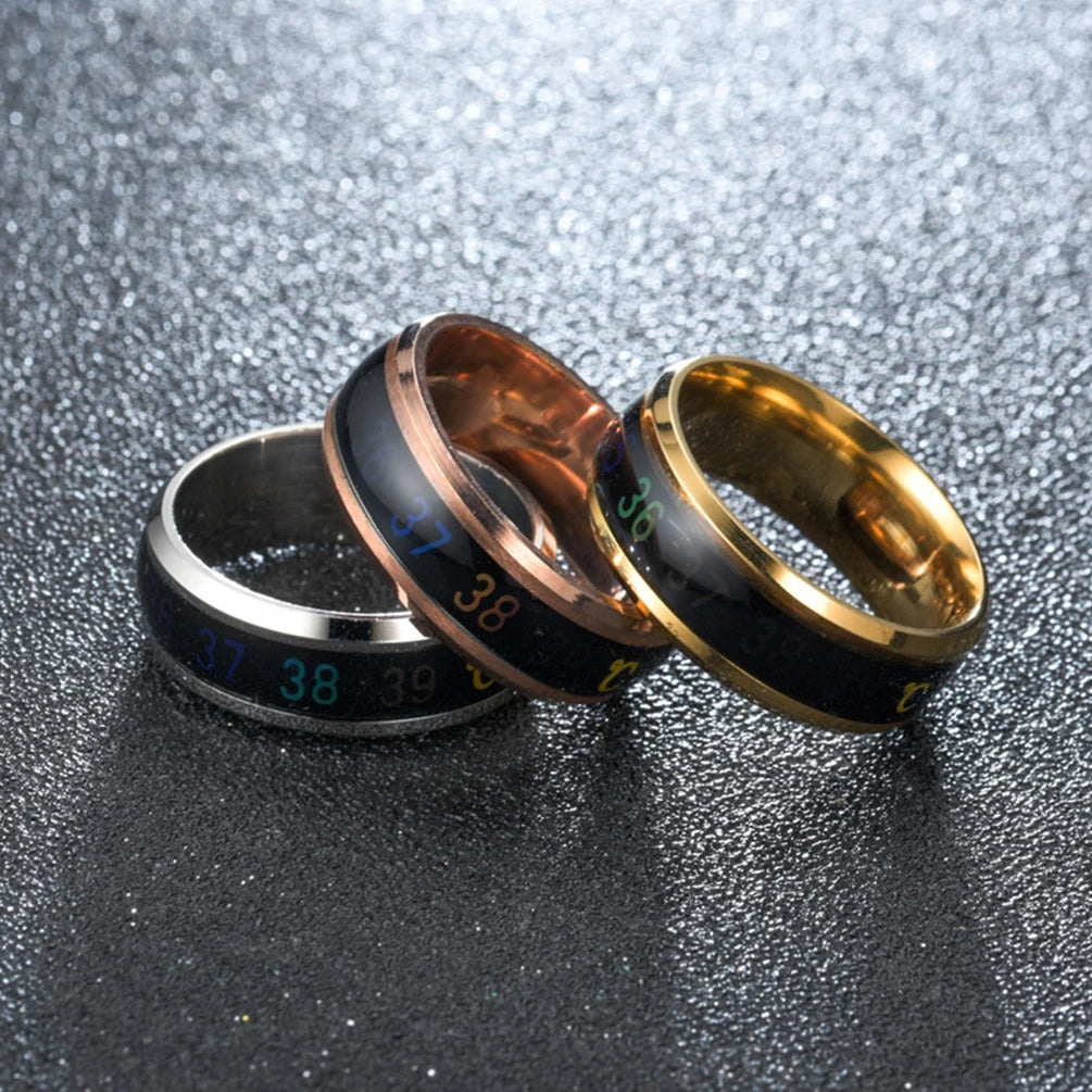 Fashion Smart Stainless Steel Multifunctional Ring Couples Mood