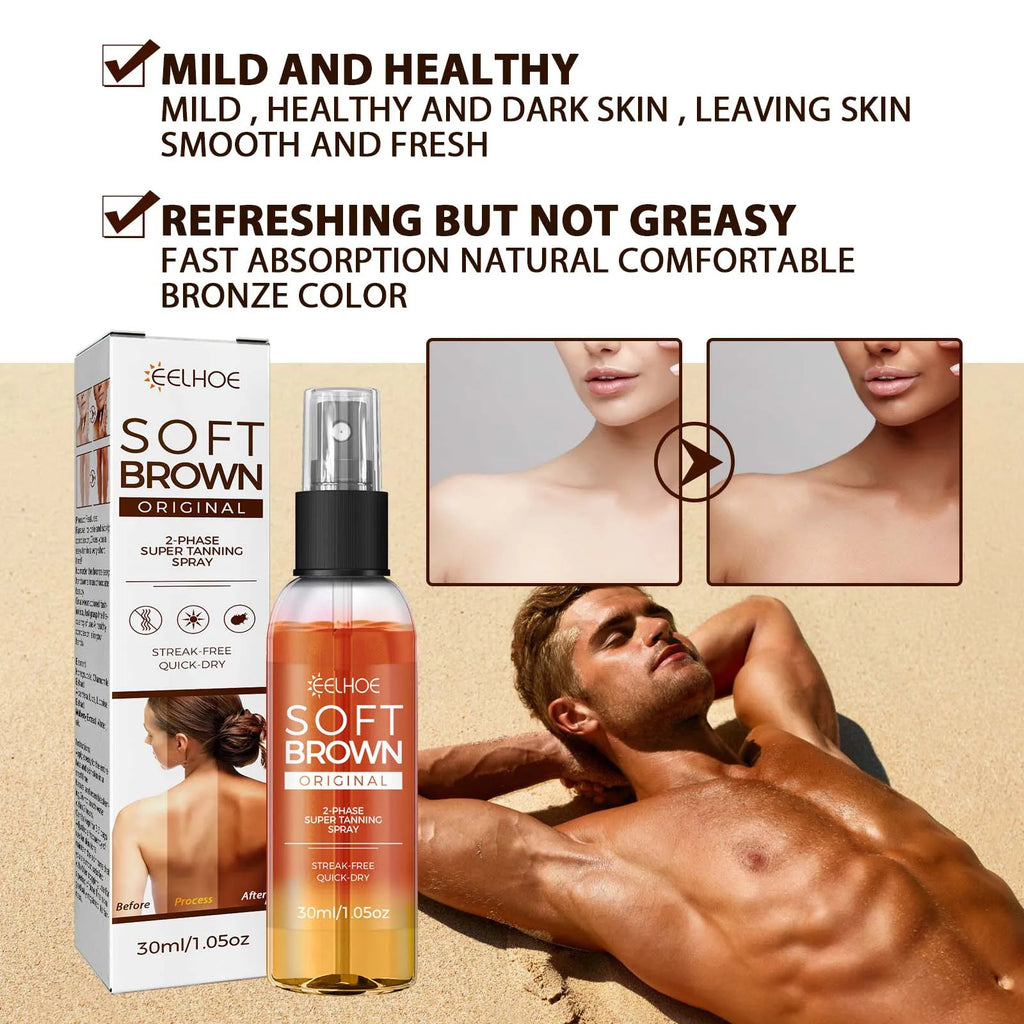 Eelhoe Self Tanning Spray – Natural Bronze Glow, 30ml Self Tanning Spray Zpaxo
