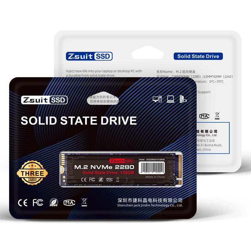 Z-suite Ssd Nvme M.2 512gb Large-capacity Notebook Hard Drive Hard Disk Laptop Built-in Hard Disk Fast Read Write M2 Ssd Drive Zpaxo